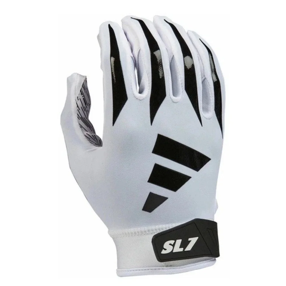 Adidas SL7 Scorchlight Receiver Football Gloves‎ White Black Size Large AF1886